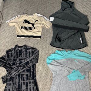 Lot of 4 Puma Reebok Under Armour Athletic LS Jacket Size S Excellent